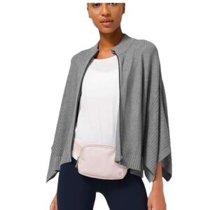 Lululemon Softer Still Wrap‎ Asphalt Gray Women's Size M/L Retail: $128 EUC